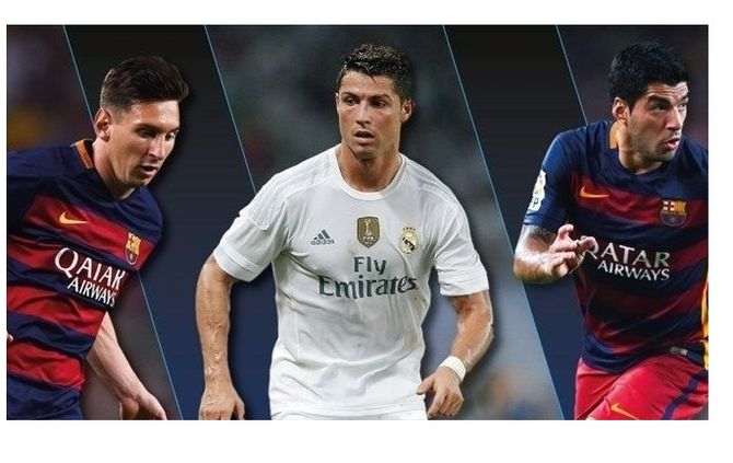 Ronaldo, Messi e Suárez